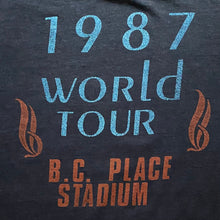 Load image into Gallery viewer, Worn Thin Vintage Single Stitch 1987 Pink Floyd A Momentary Lapse Of Reason Vancouver BC Tour Tee. Size Boxy XL