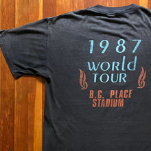 Load image into Gallery viewer, Worn Thin Vintage Single Stitch 1987 Pink Floyd A Momentary Lapse Of Reason Vancouver BC Tour Tee. Size Boxy XL