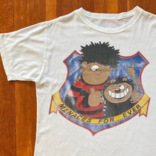 Load image into Gallery viewer, Vintage 1980s Menaces Forever Dennis The Menace Beano Comic Promo Tee. Size Boxy L.