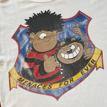 Load image into Gallery viewer, Vintage 1980s Menaces Forever Dennis The Menace Beano Comic Promo Tee. Size Boxy L.
